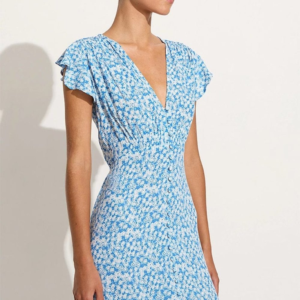 Faithfull the Brand | Magdelena Midi Dress Elka Floral Midi Dress | Size M